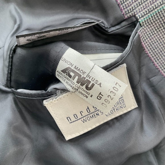 Vintage Burberrys Womens Jacket nordstrom tailored Wool Blazer Union Made in USA - Picture 13 of 13